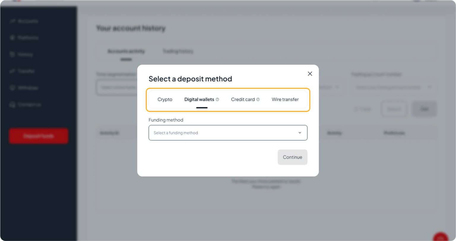 Step 3 deposit instructions desktop