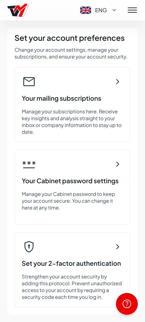Click on the Password Settings section